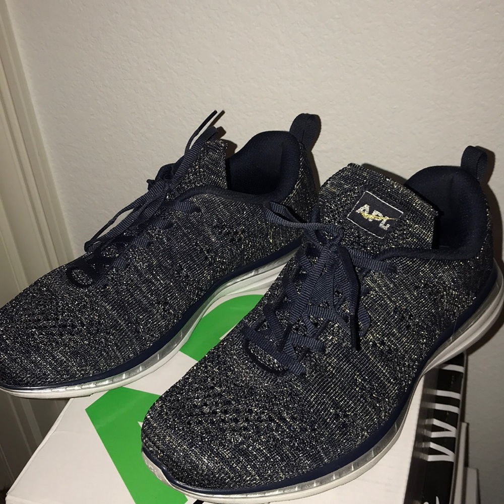 APL TechLoom PRO Sneakers Navy Gold Silver